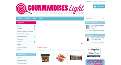 Desktop Screenshot of gourmandises-light.com
